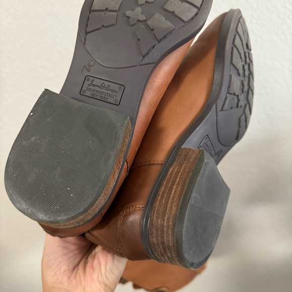 Sam Edelman Penny Whiskey Brown Long Riding Leeather Boots size 8.5 - Picture 4 of 14